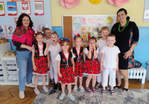 Pani Agnieszka i Sylwia z dziećmi