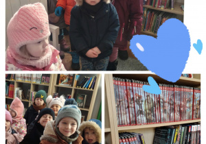 Dzieci odwiedzają bibliotekę miejską